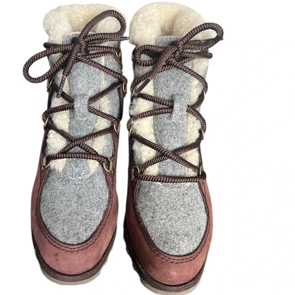 NWOB Sorel Women's SneakchicAlpine Waterproof‎ Booties Cattail.Size 7
